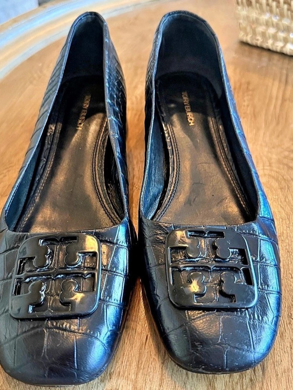 Tory Burch Georgia Pump Leather Heels Black US 7.5